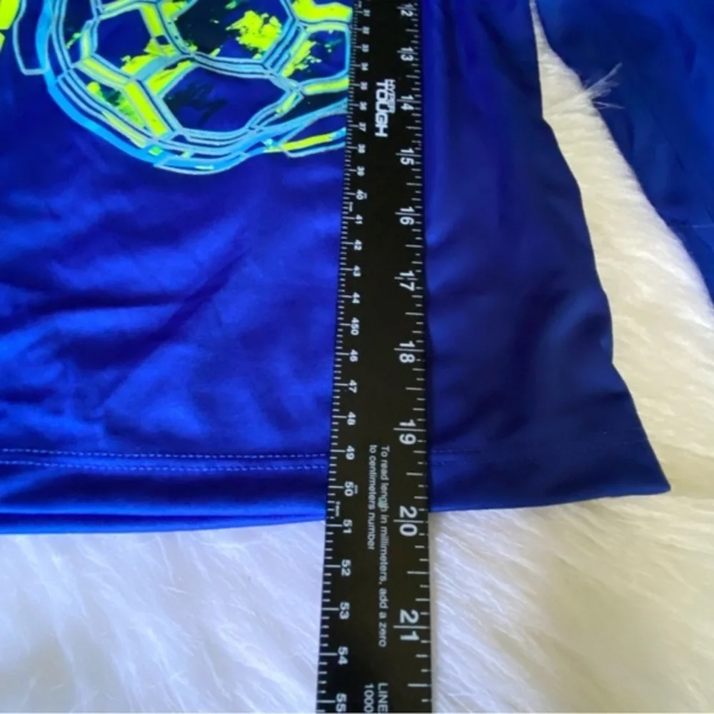 Athletic Shirt Boys‎ Size 8 Keep Moving Blue Long sleeve Pull Over NEW